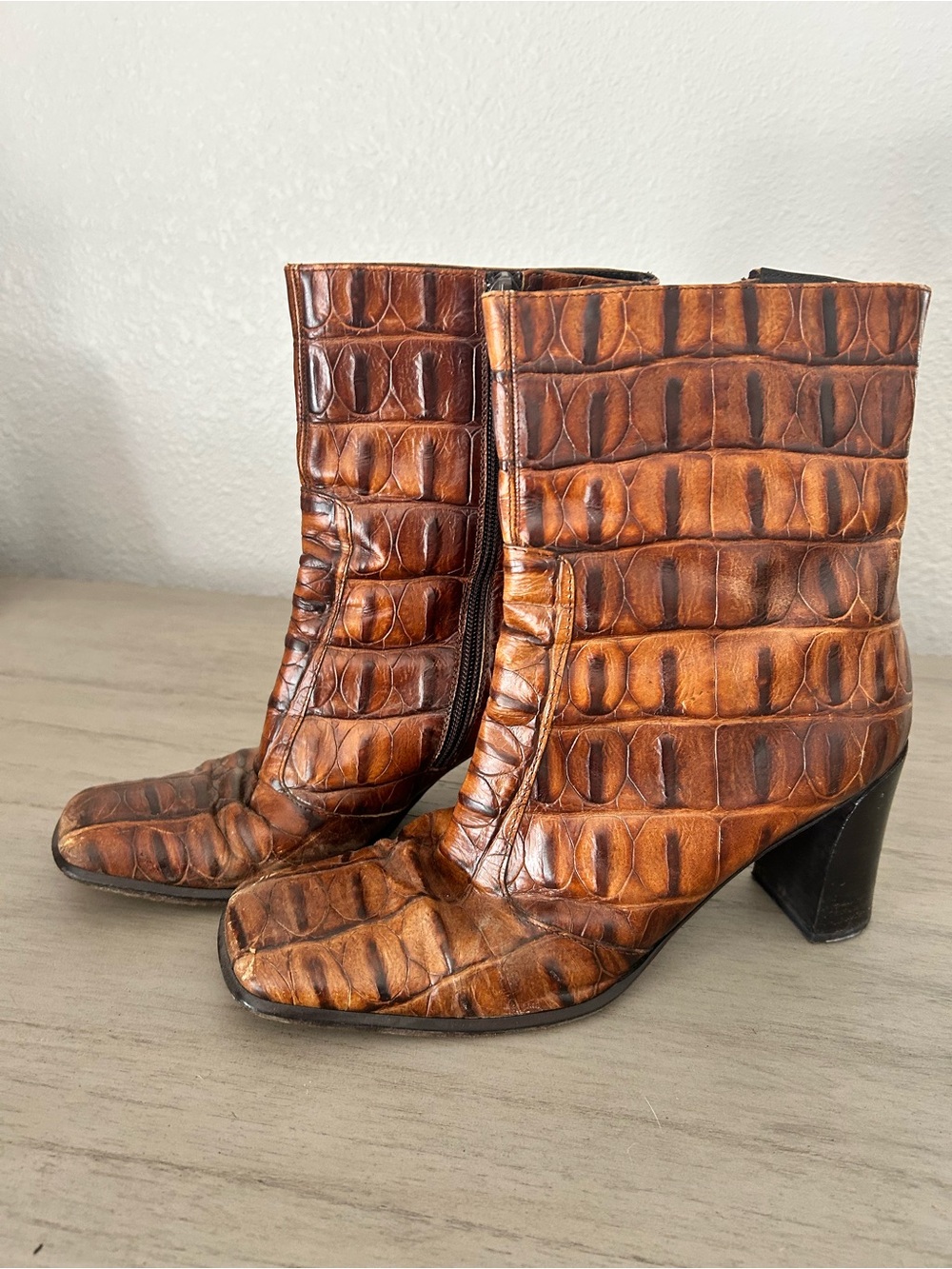 Vintage Via Spiga Crocodile boots